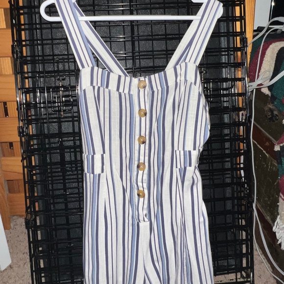 Striped Romper - Picture 1 of 3